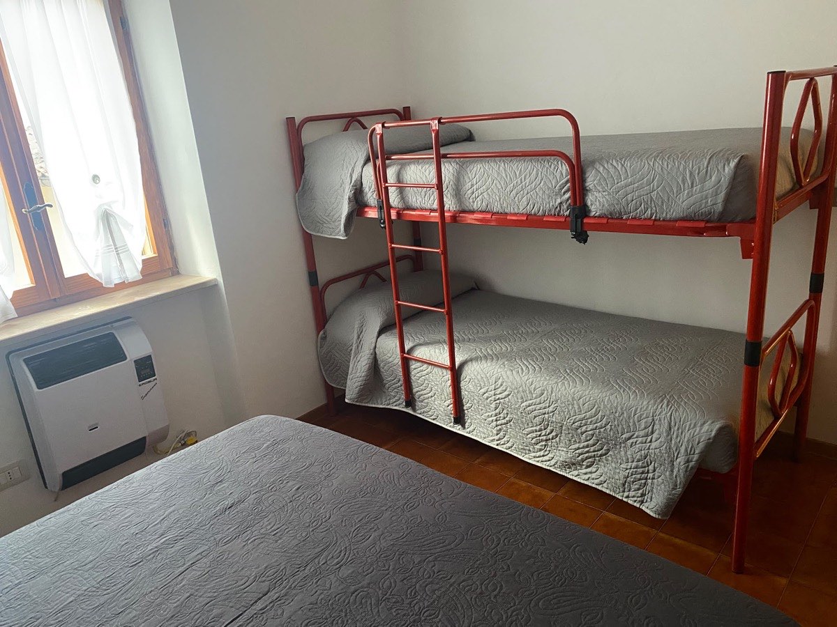 Camera con letto a castello